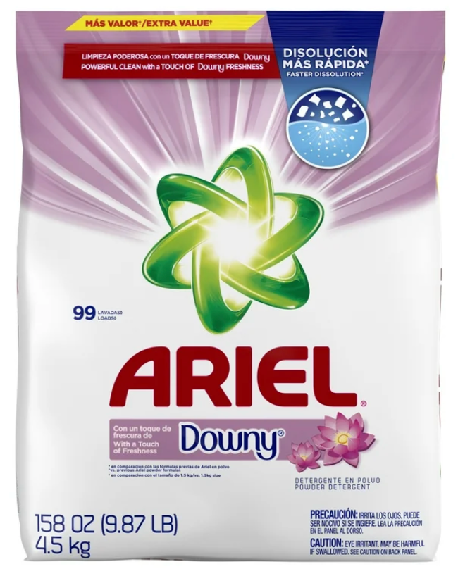 Ariel Powder with Downy Detergent 4.5 Kilos