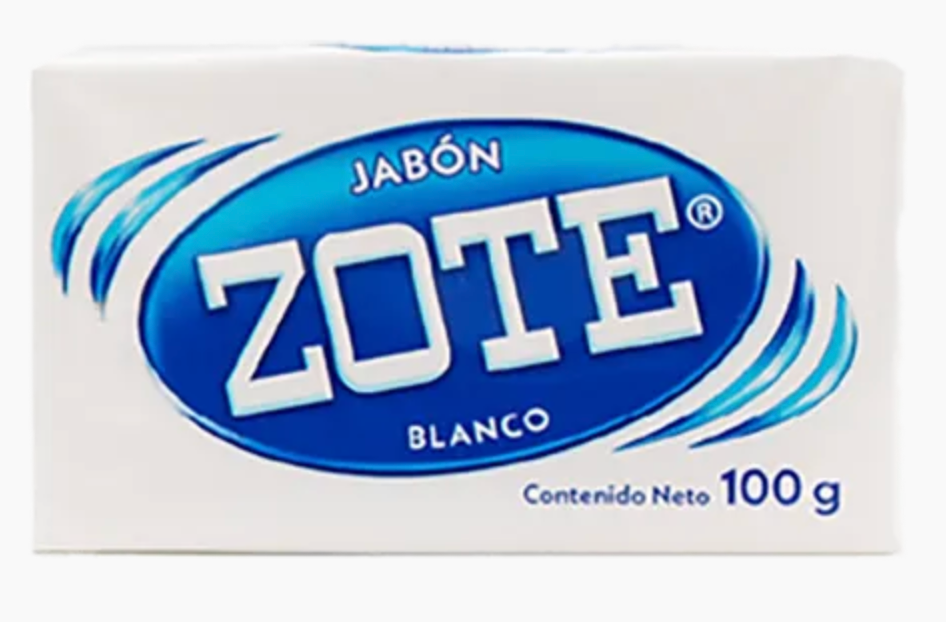 Zote Bar Soap White Blanco 100 Gr